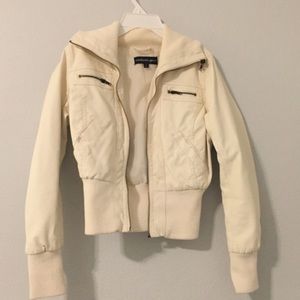 White Leather Jacket